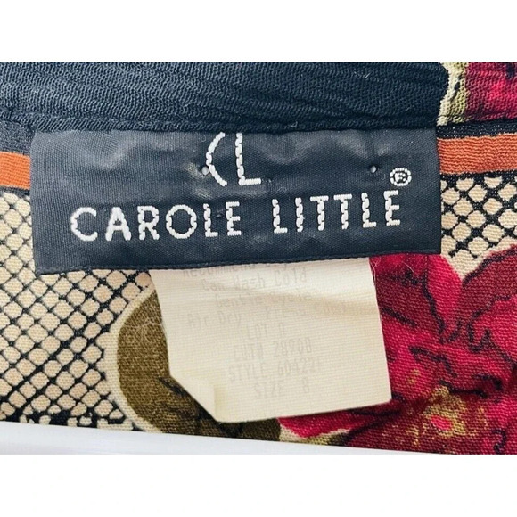 Vintage Carole Little Pullover Tinic 8 Floral Retro 70s Style Boho Flowy Hippie - Picture 3 of 7